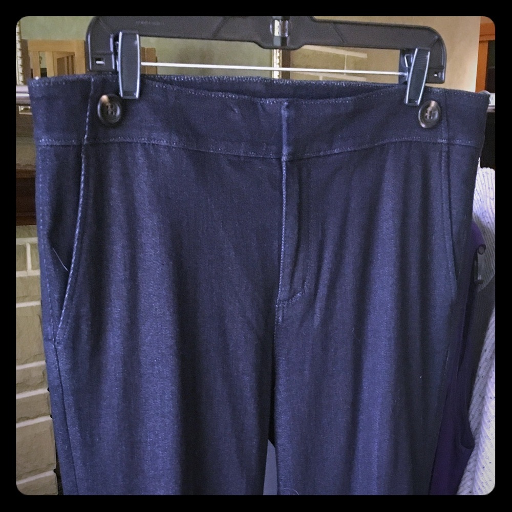 NWT Ann Taylor Chambray Wide leg denim/jeans